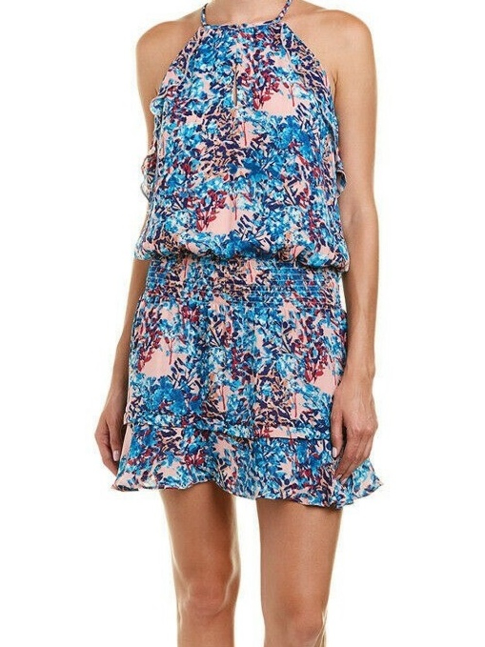 Parker sleeveless drop waist ruffled dress in the English Garden floral print